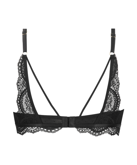 Soutien-gorge à armatures préformé Fleur Nyakim, Noir