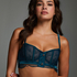 Soutien-gorge &agrave; armatures non-pr&eacute;form&eacute; Christine, Bleu