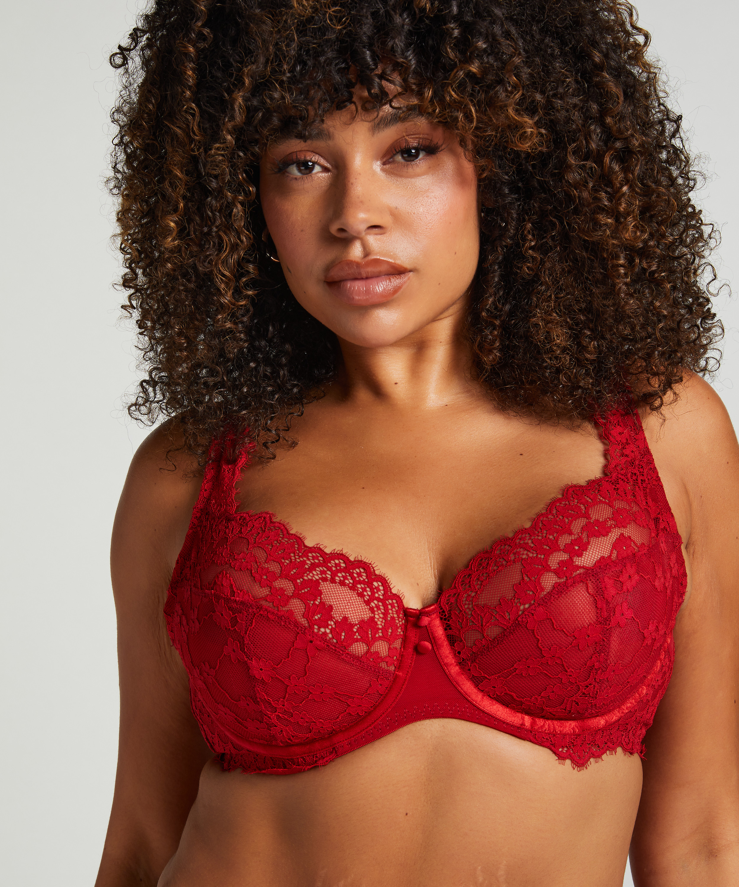 Soutien-gorge &agrave; armatures non-pr&eacute;form&eacute; Daisy, Rouge, main