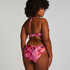 Push-Up-Bikinioberteil Floral Cup A - E, Rose