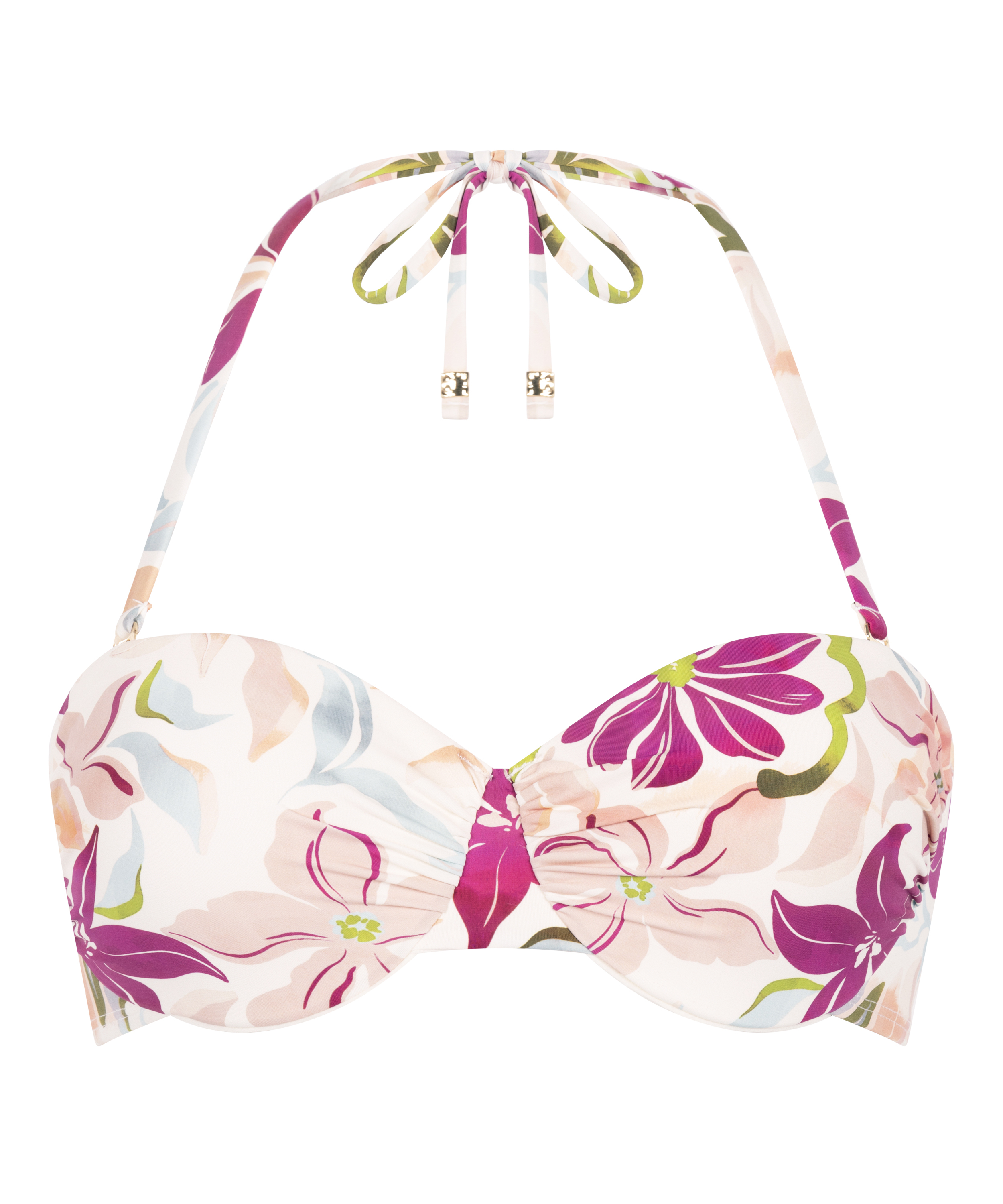 Haut de bikini à armatures rembourré Ayanna, Blanc, main