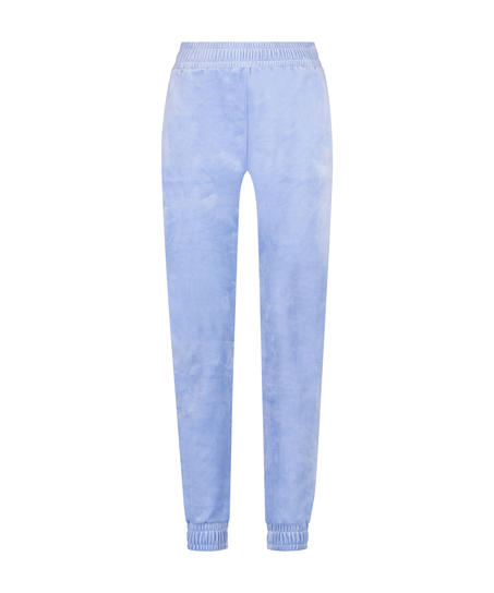 Jogginghose Velours, Blau