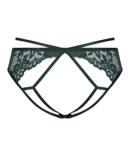 Slip br&eacute;silien ouvert Iggy, Vert