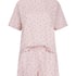 Pyjama-Set Baumwolljersey Kurz, Lila