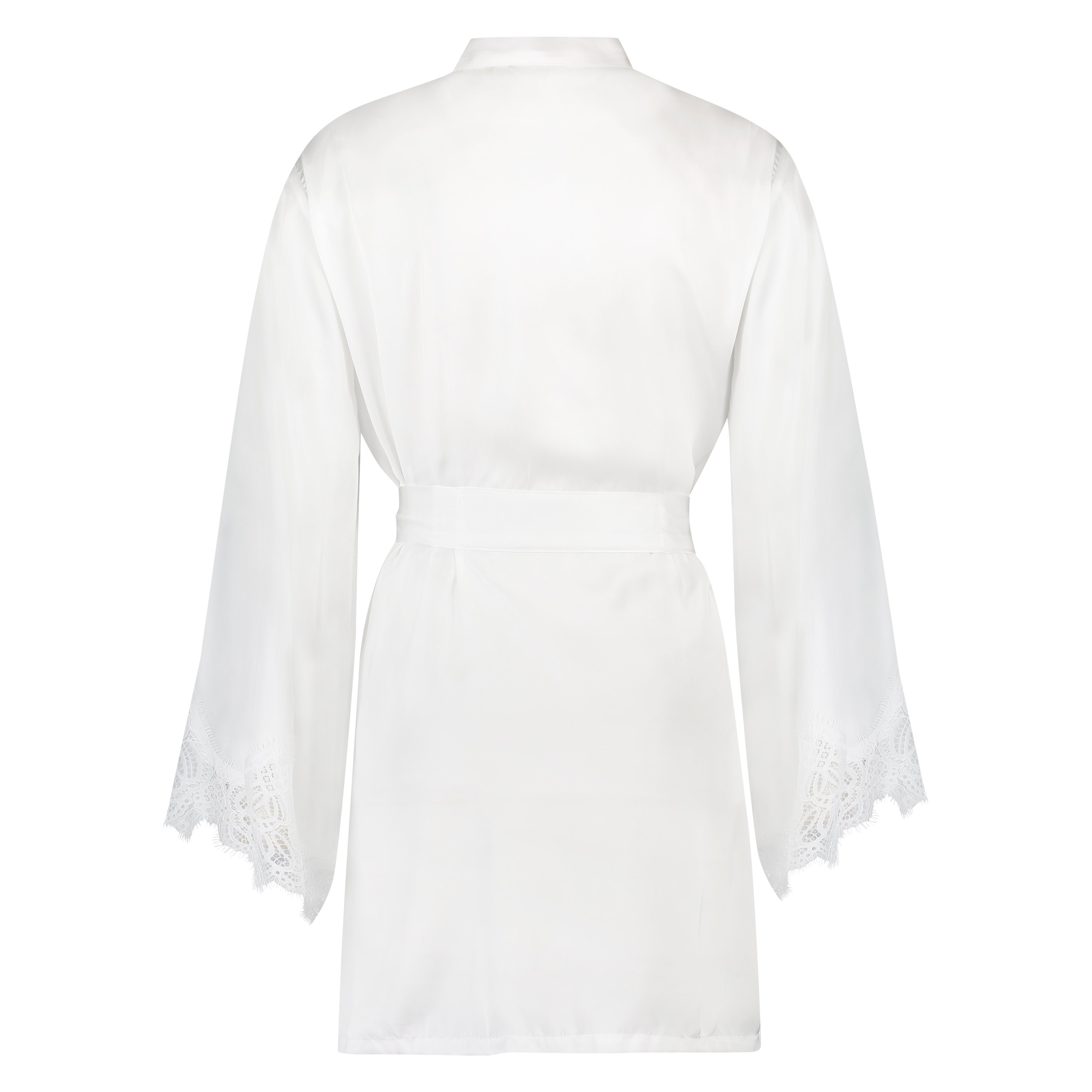 Kimono Satin, Blanc, main