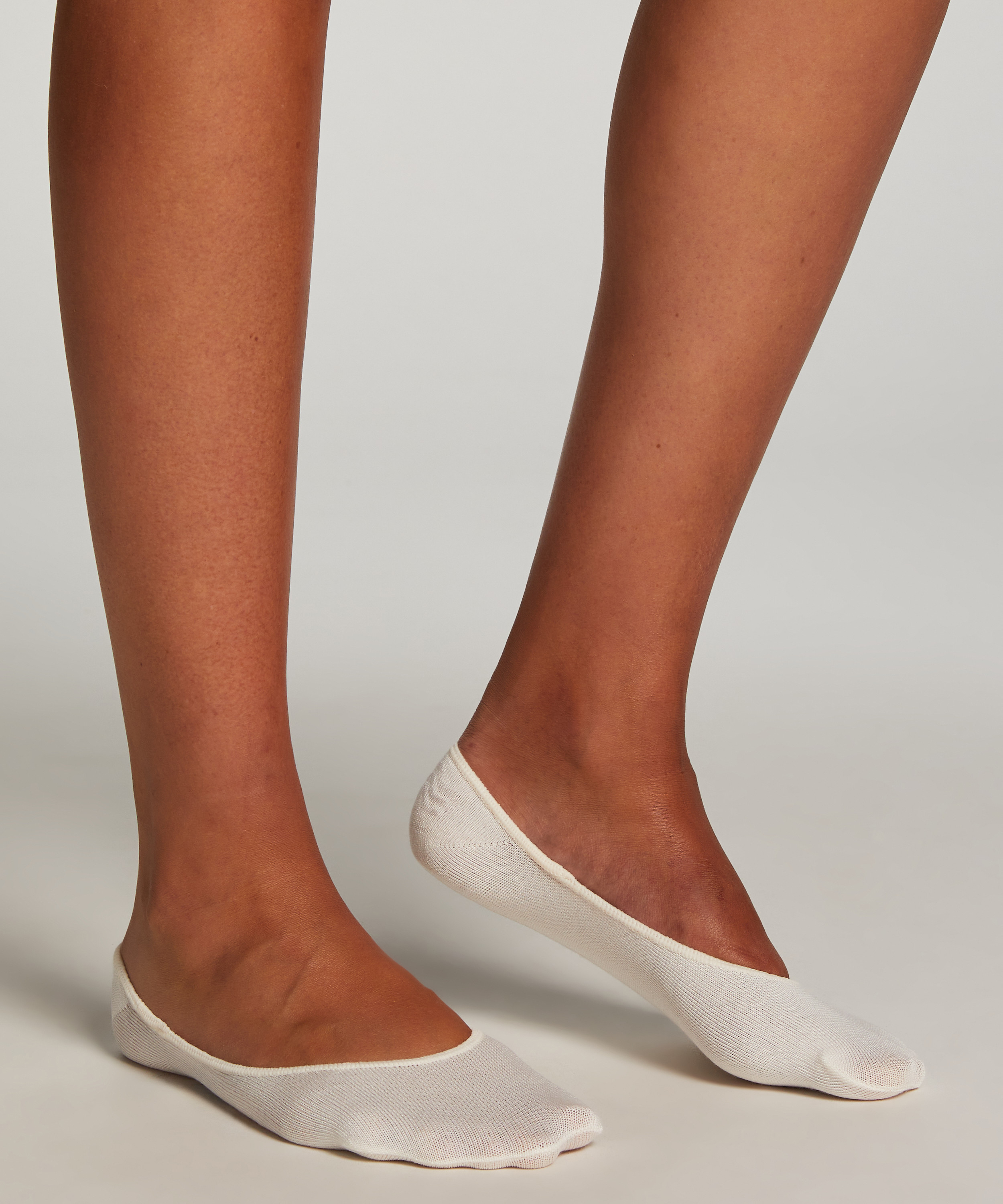 2 Paar Füßlinge, Weiß, main