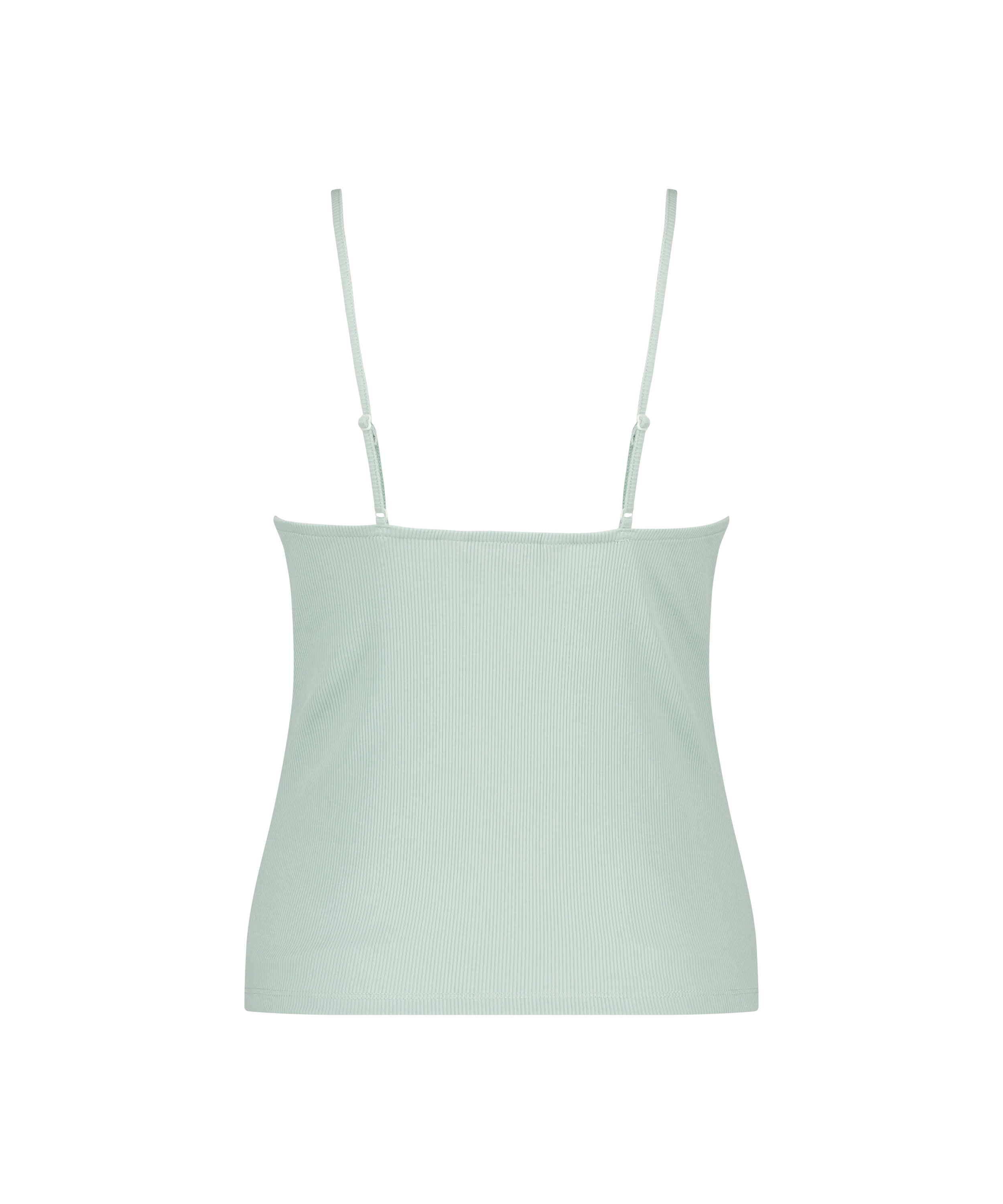 Top Cami Rib Lace, Vert, main