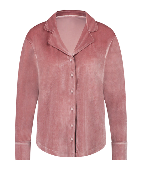 Veste à manches longues en velours, Violet