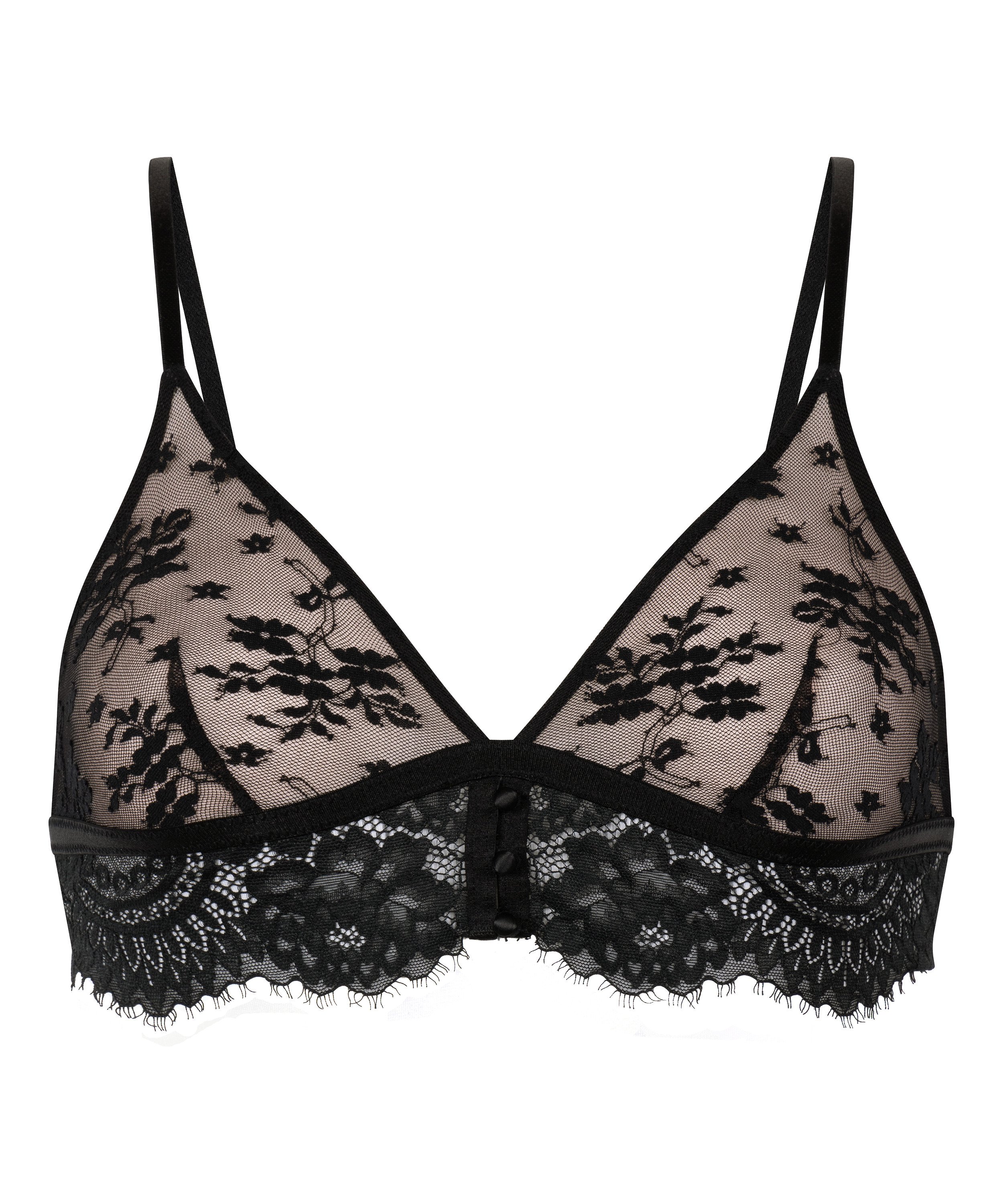 Brassière Lou, Noir, main
