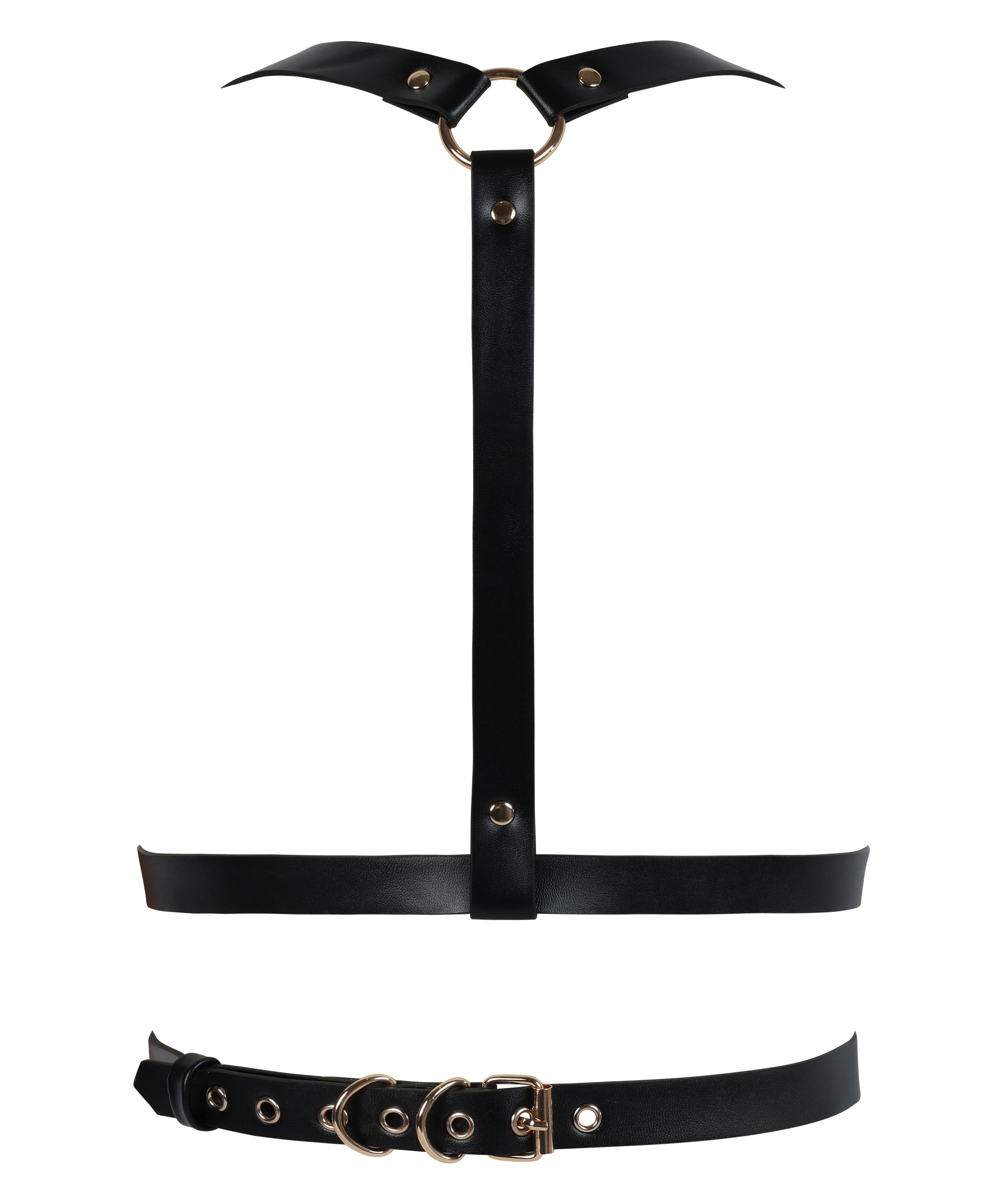 Private Kunstledergeschirr, Schwarz, main