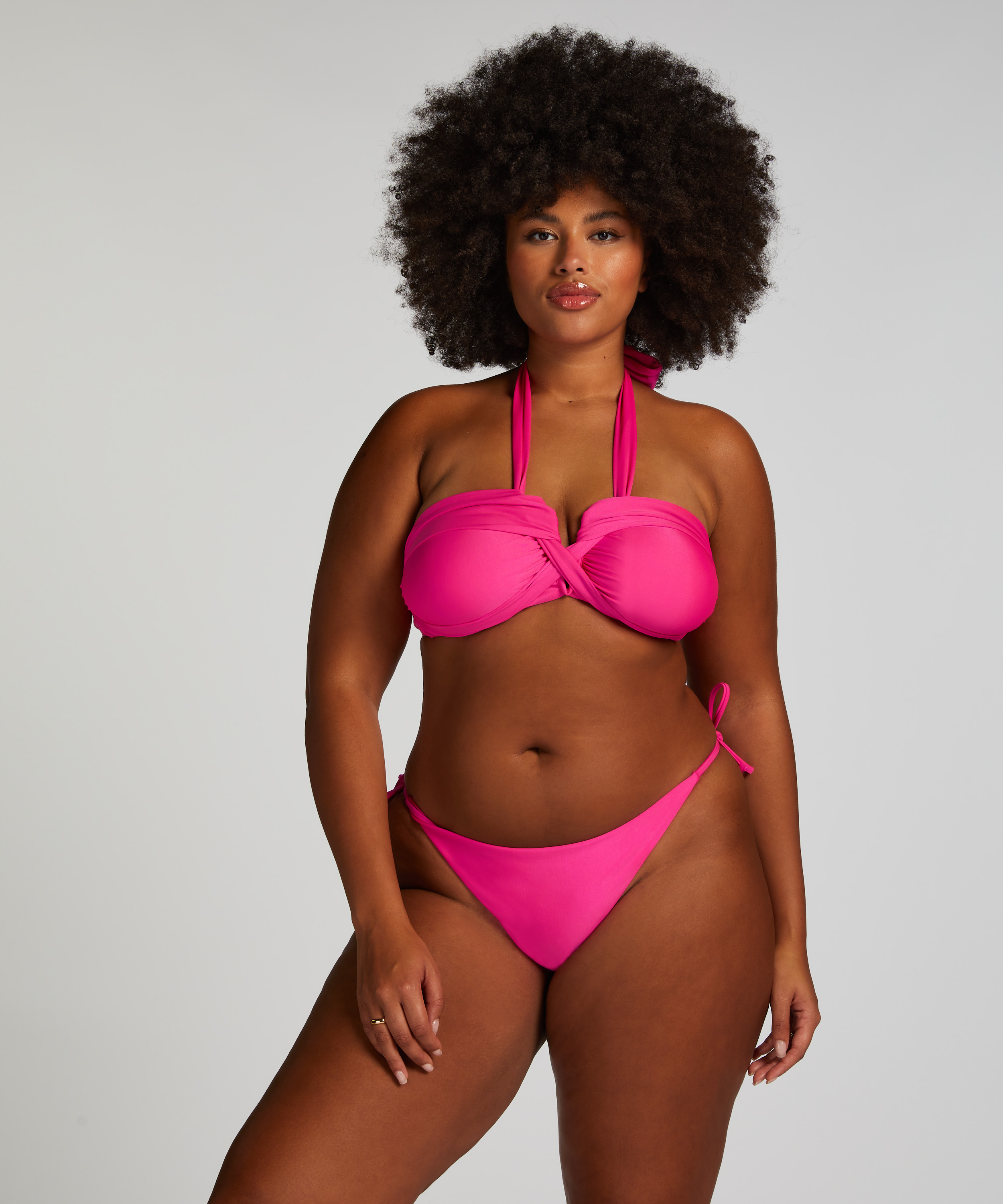 Slip de Bikini String Naples, Rose, main