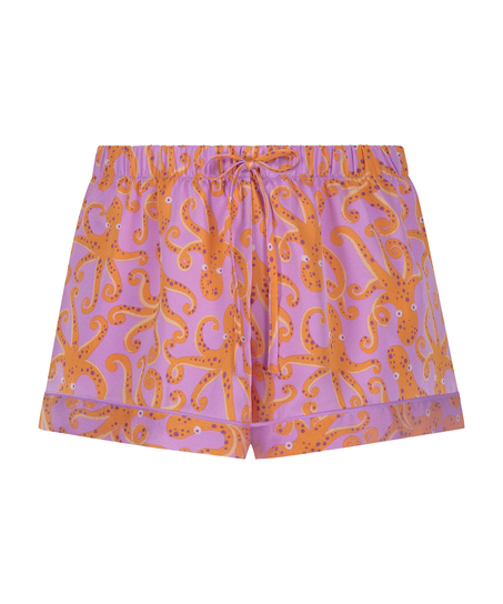 Pyjama-Shorts Satin, Lila