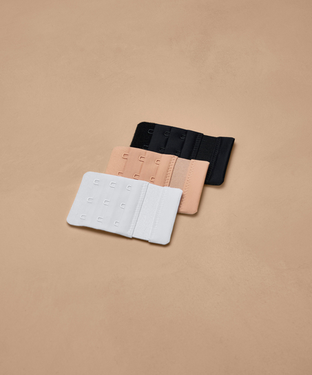 3er-Pack BH-Verlängerungen, Weiß