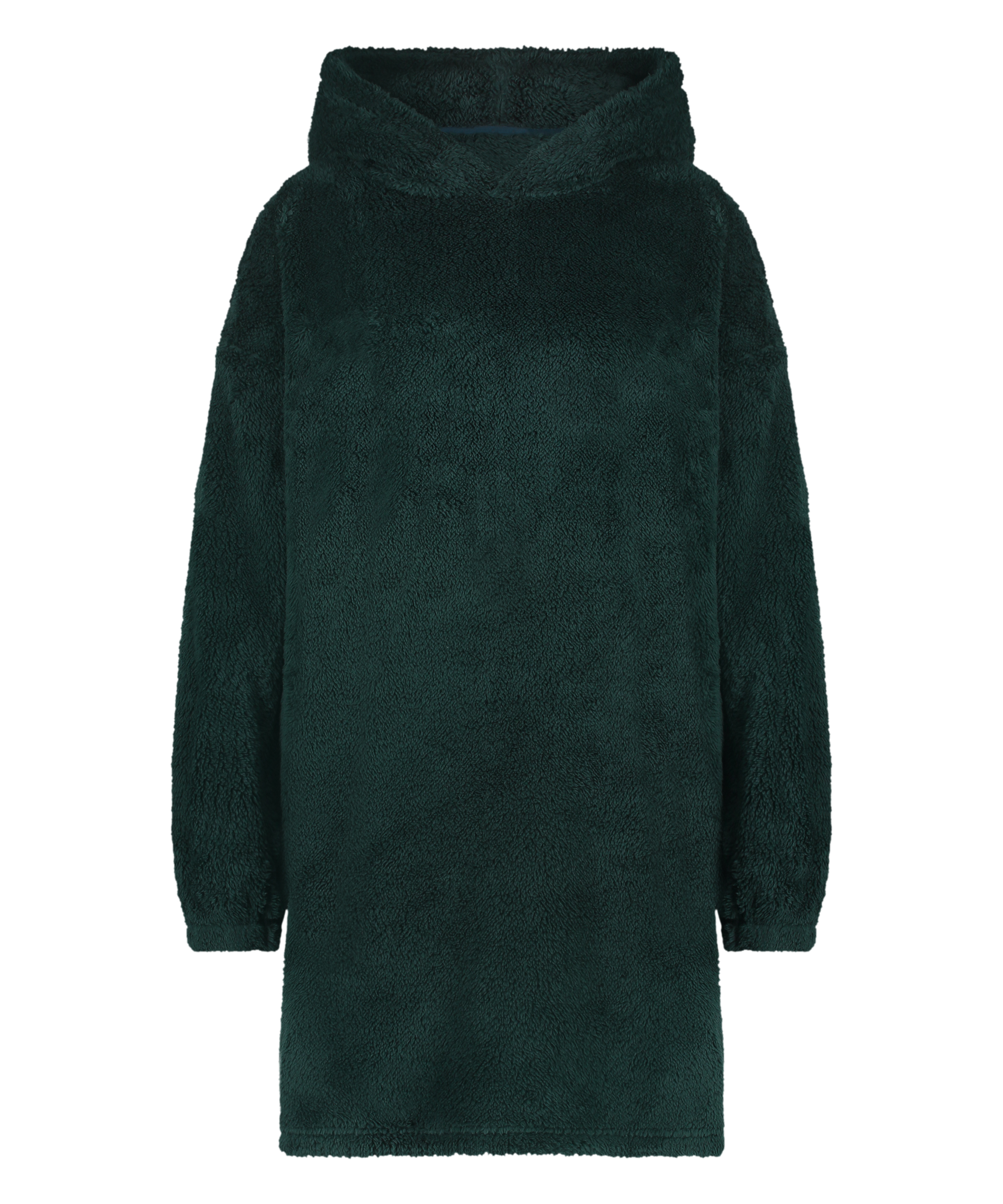 Kleid aus Snuggle Fleece Lounge, gr&uuml;n, main