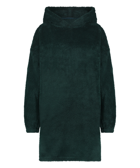 Kleid aus Snuggle Fleece Lounge, gr&uuml;n