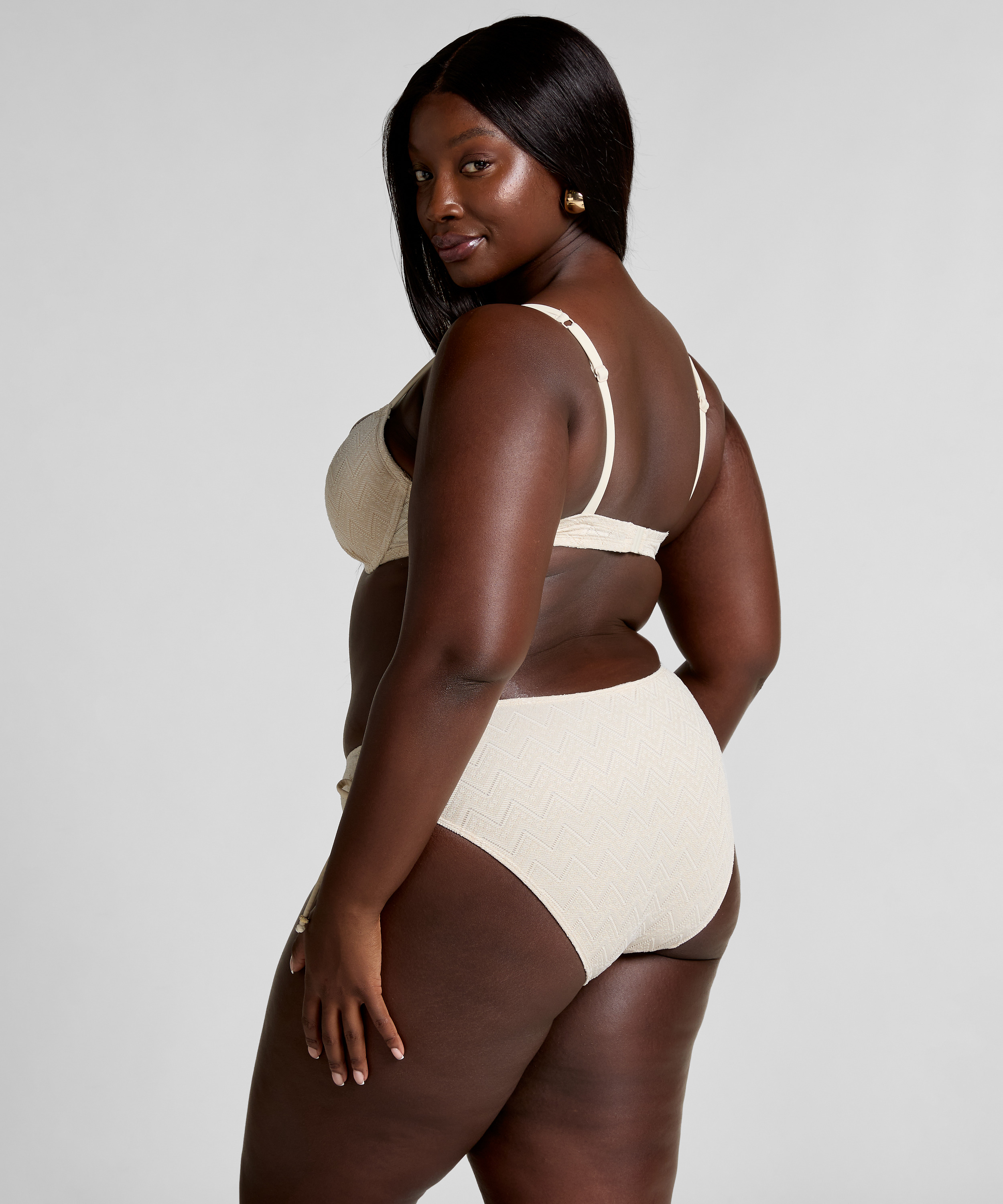 Crochet Bikini Top, Weiß, main