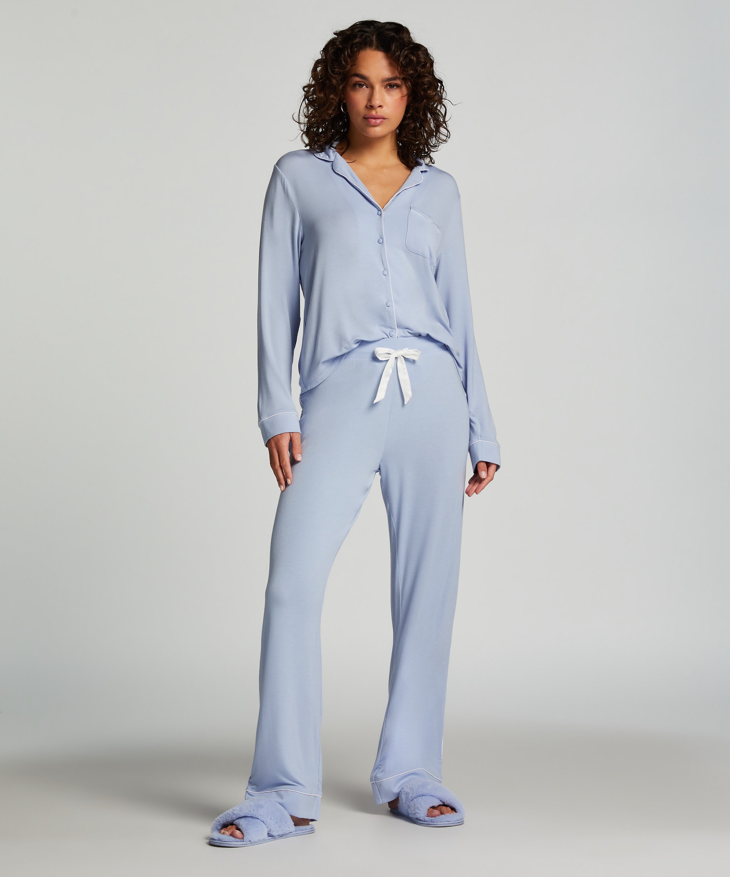 Langärmelige Jersey-Jacke Essential, Blau, main