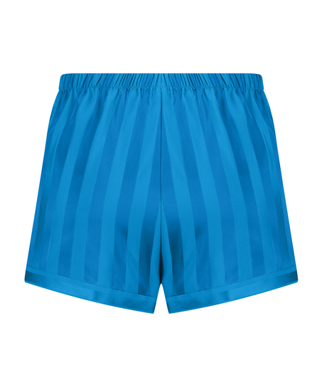 Pyjama-Shorts Satin, Blau
