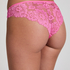 Slip brésilien Invisible Lace Back, Rose