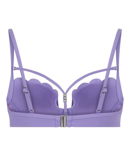 Haut de bikini préformé à armatures Scallop, Violet