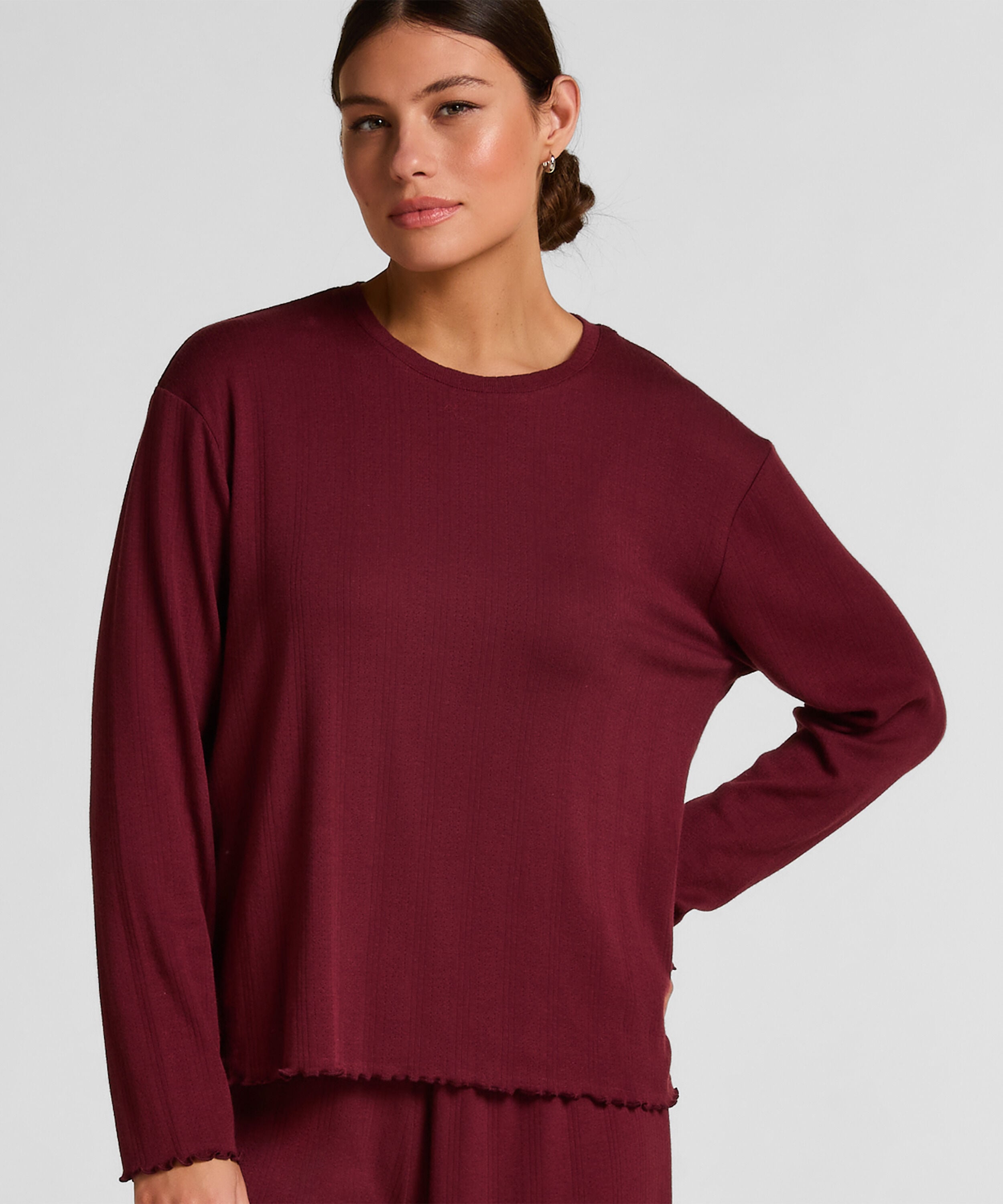 Pyjama Top Loose Pointelle