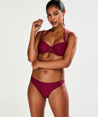 Culotte de bikini taille basse Amanda Queen, Violet