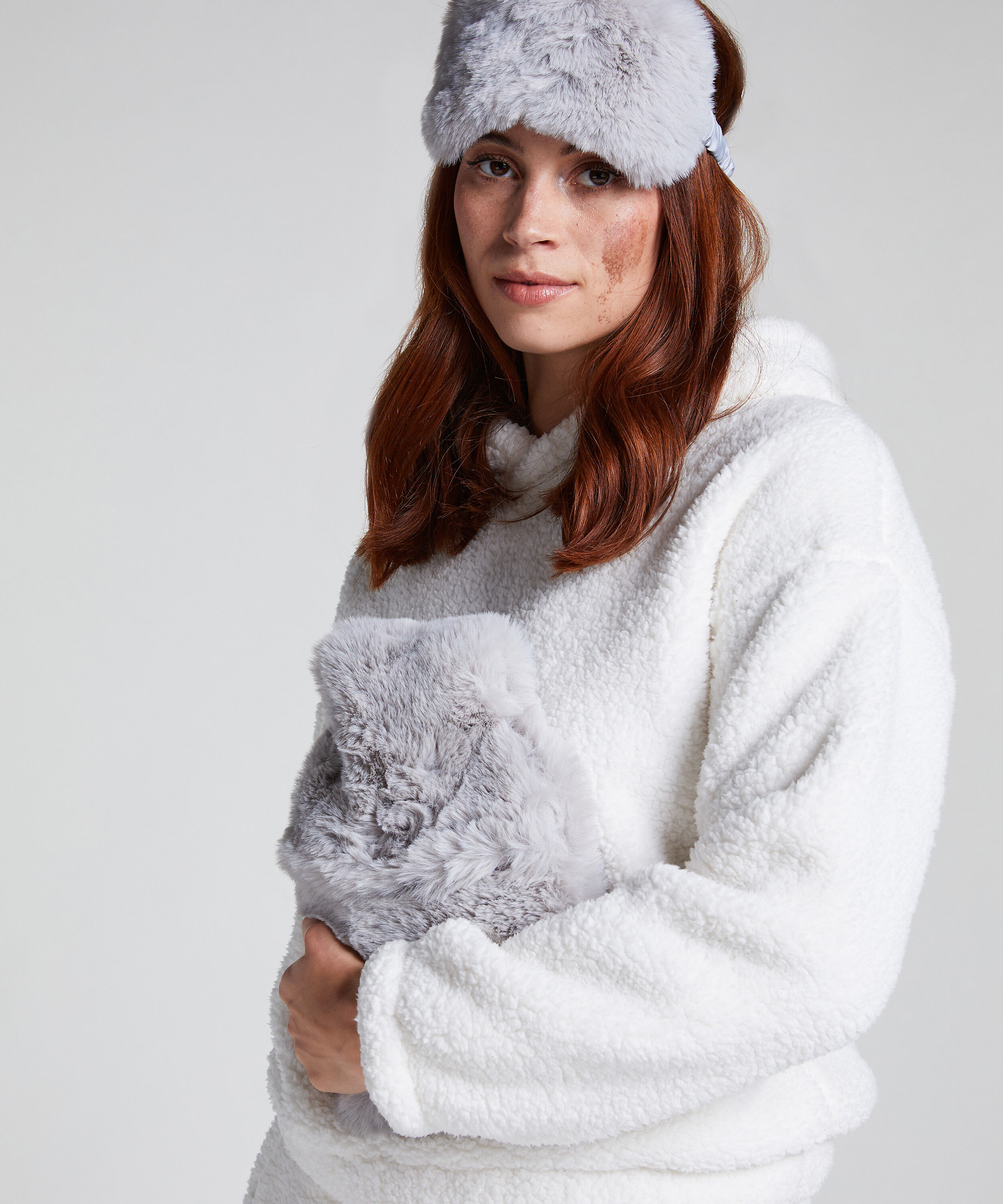 W&auml;rmflasche Schlafmasken-Set, Grau