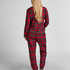 Pyjamahose aus Flanell, Rot