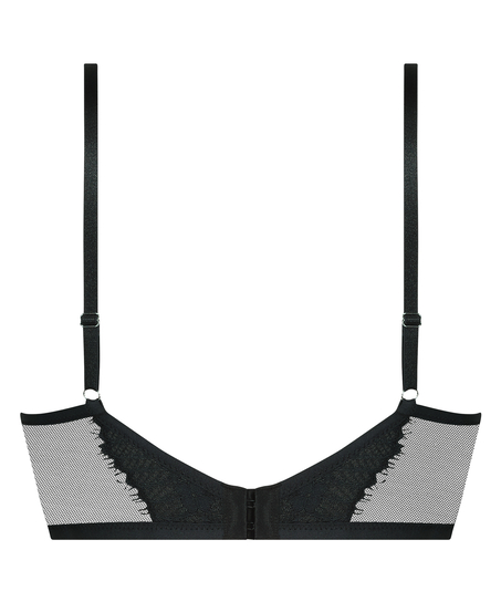 Vorgeformter Longline-Push-up-Bügel-BH Daphne, Schwarz