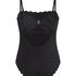Maillot de bain Bandeau Scallop, Noir