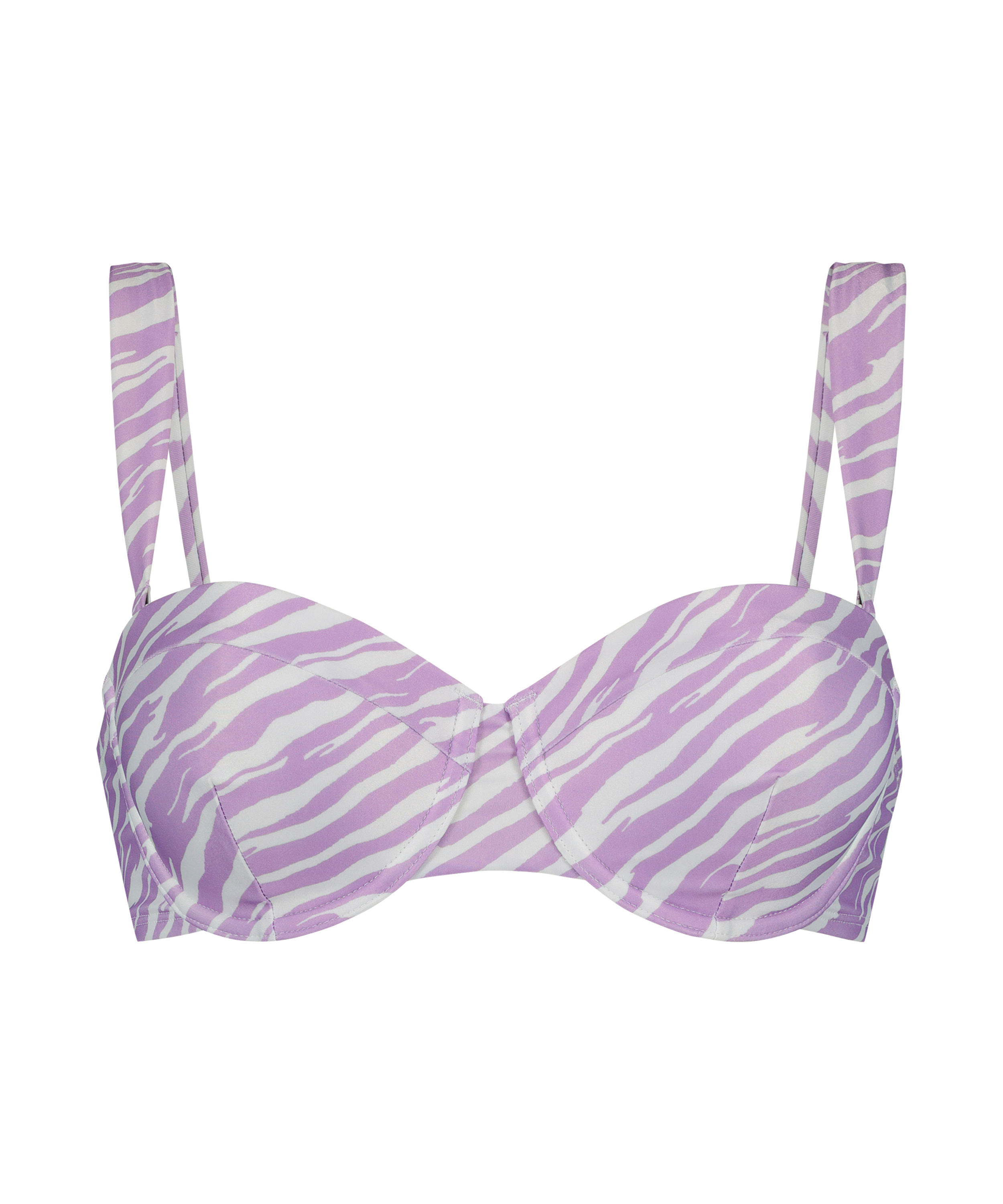 Haut de bikini à armatures préformé Zebra, Violet, main