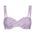Haut de bikini à armatures préformé Zebra, Violet