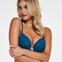 Soutien-gorge &agrave; armatures maximiseur pr&eacute;form&eacute; Maya, Bleu