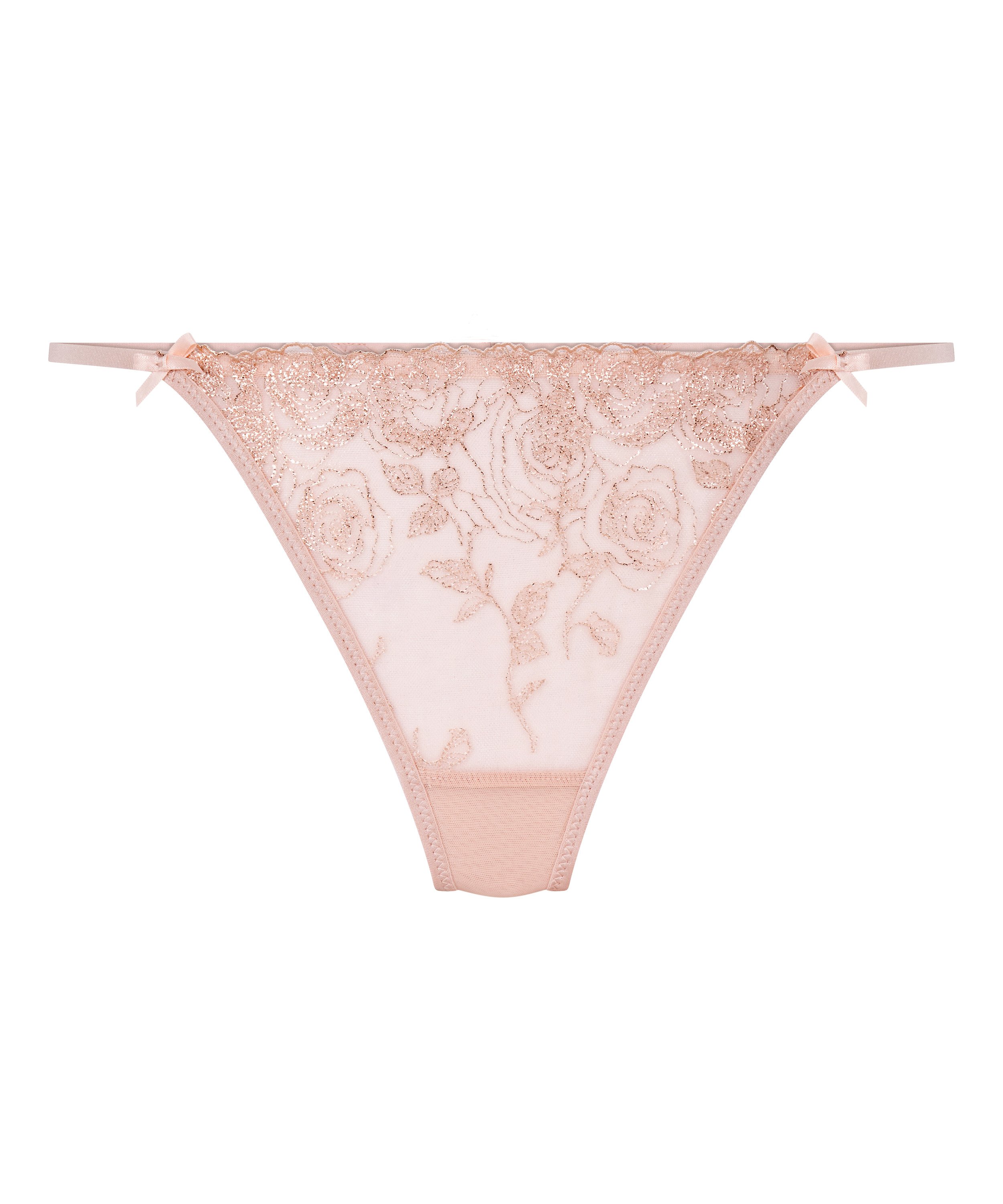 String taille haute Hollie, Rose, main