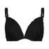Haut de bikini &agrave; armatures pr&eacute;form&eacute; Lurex Crochet, Noir