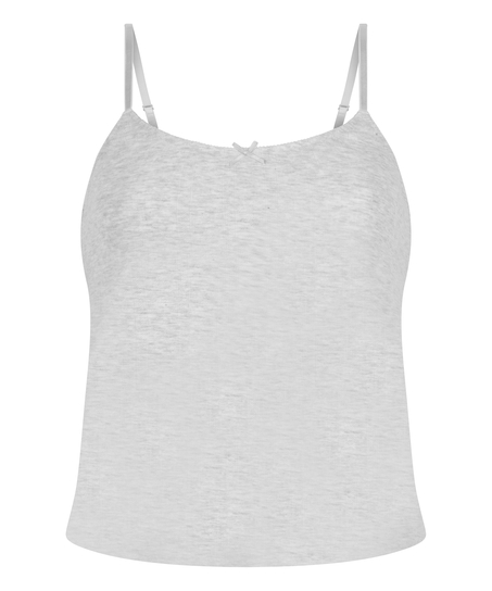 Pointelle Pyjamatop, Grau