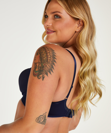 Unwattierter Minimizer-Bügel-BH Nina, Blau