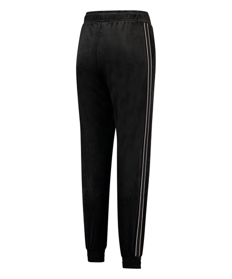 HKMX Sporthose Velours, Schwarz