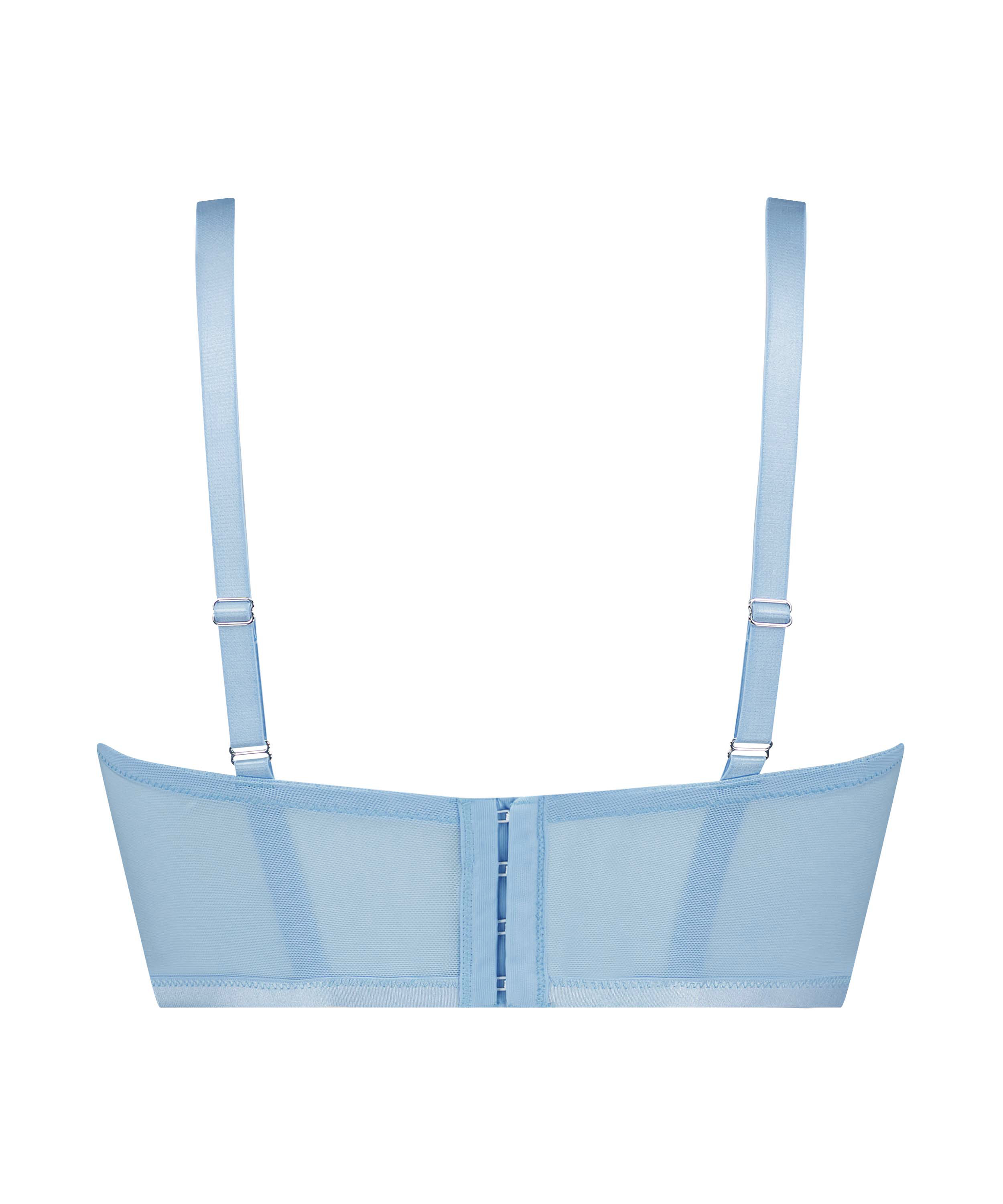 Soutien-gorge &agrave; armatures non pr&eacute;form&eacute; longline Louise Kim Petras, Bleu, main