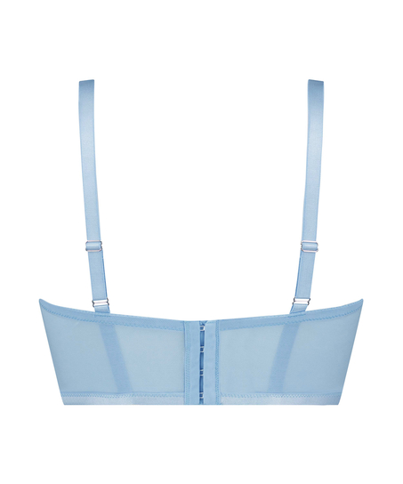 Soutien-gorge &agrave; armatures non pr&eacute;form&eacute; longline Louise Kim Petras, Bleu