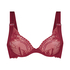 Soutien-gorge non rembourr&eacute; &agrave; armatures Hana, Rouge