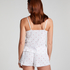 Short de pyjama Pointelle, Blanc