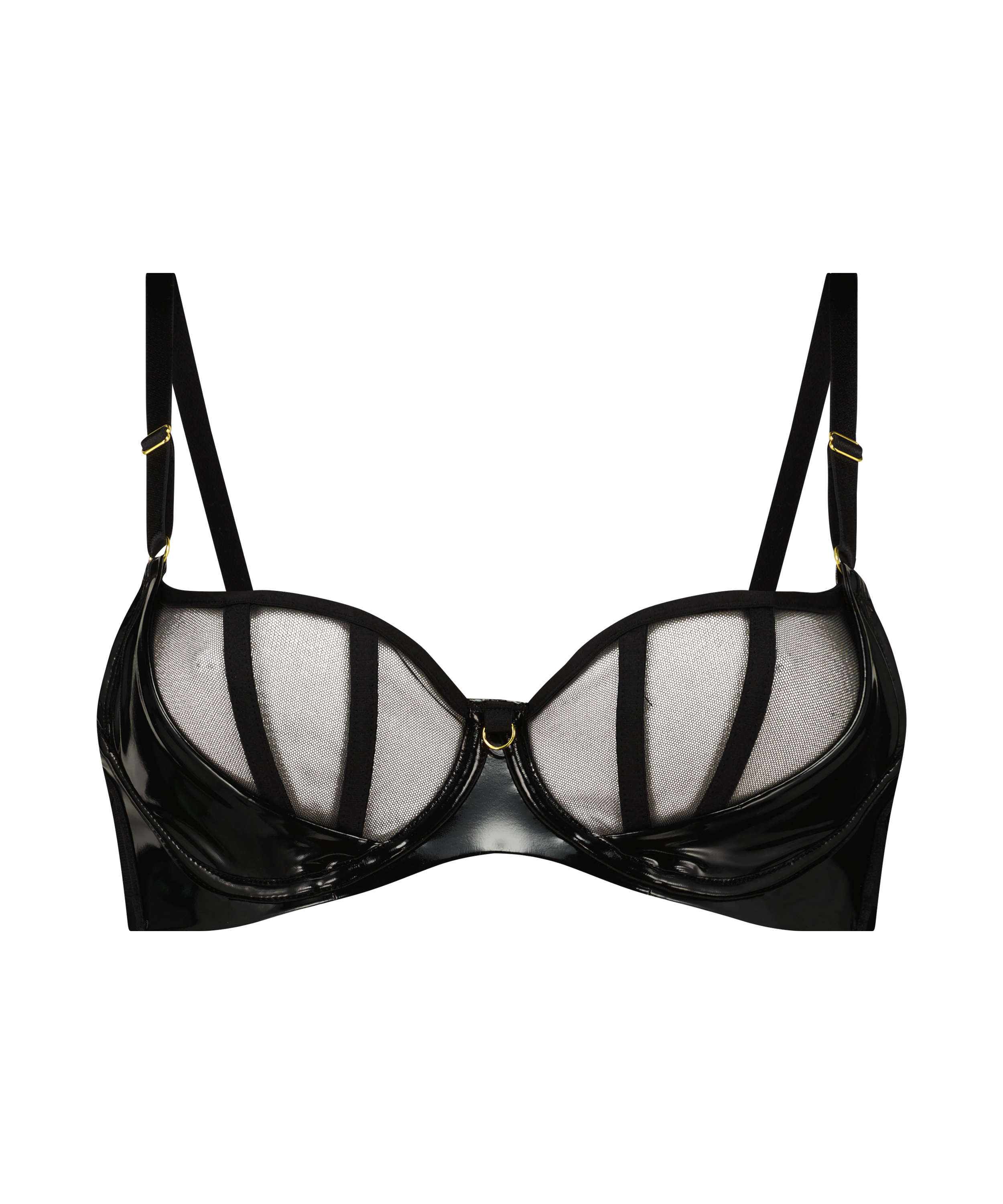 Soutien-gorge à armatures et à bonnets semi-rembourrés Seductress, Noir, main