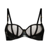 Soutien-gorge à armatures et à bonnets semi-rembourrés Seductress, Noir