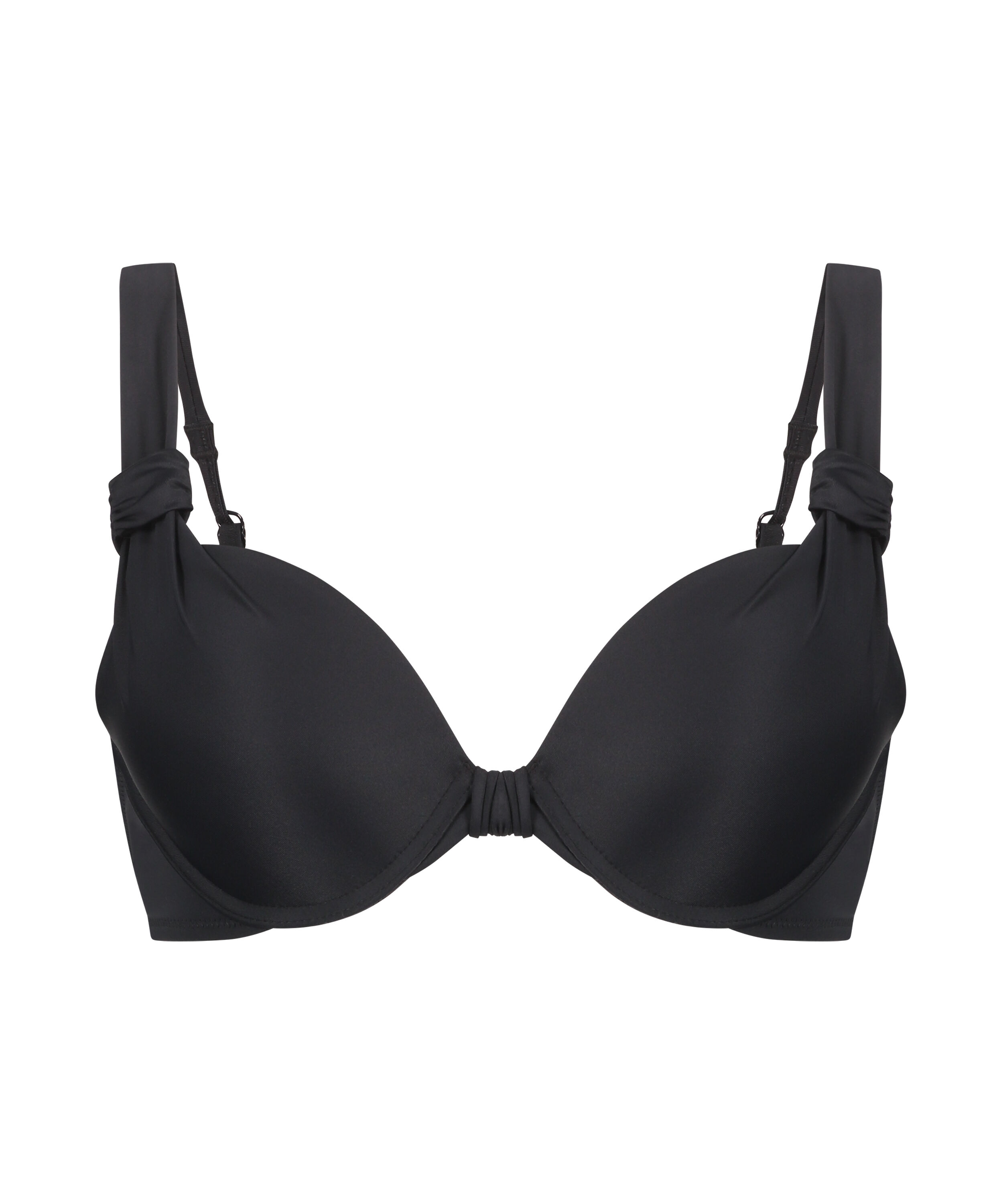 Vorgeformtes Bügel-Bikinitop Luxe Cup E +, Schwarz Vorgeformtes Bügel-Bikinitop Luxe Cup E +, Schwarz