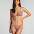Slip brésilien Invisible Lace Back, Rose
