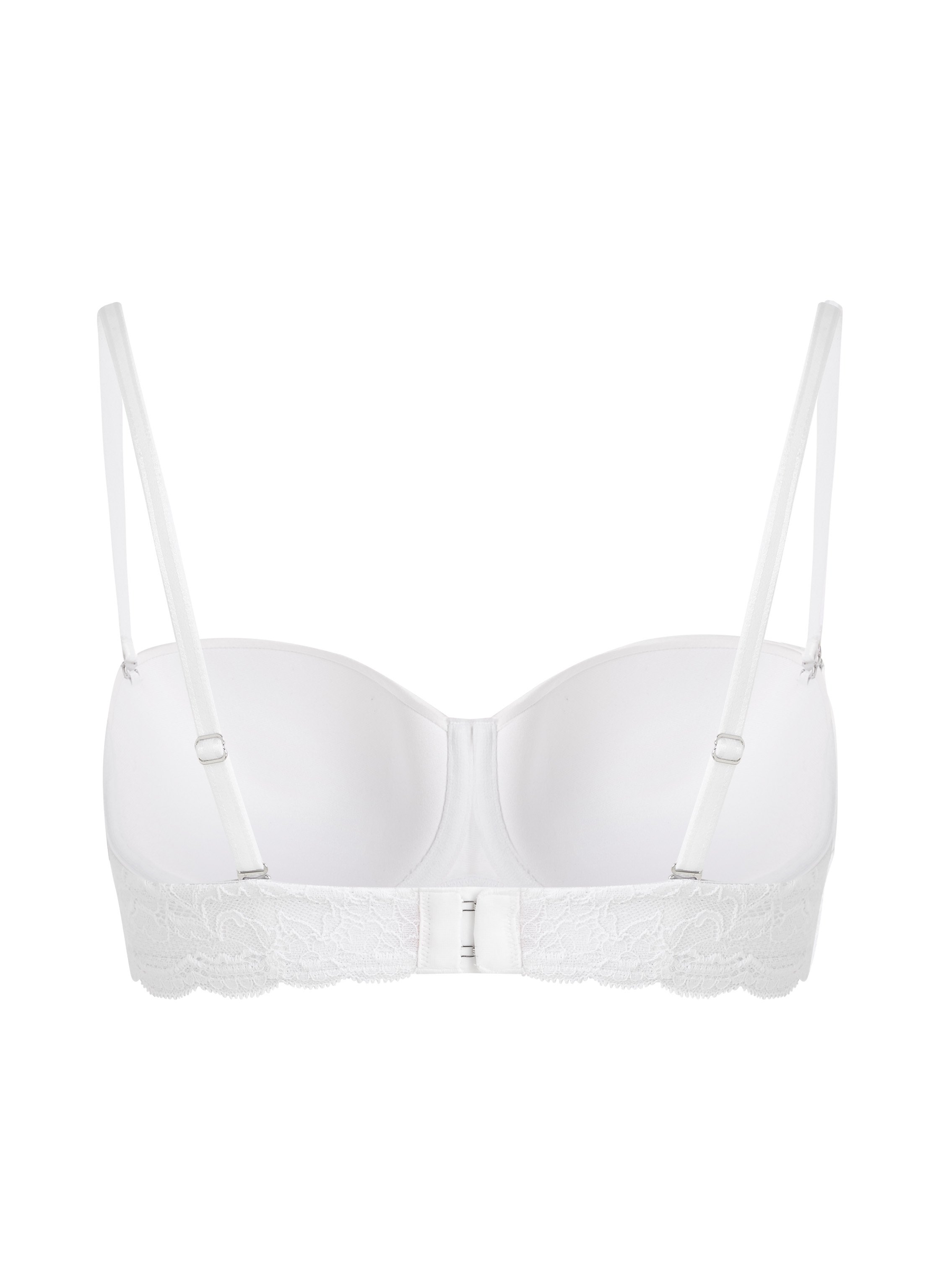 Soutien-gorge à armatures préformé sans bretelles Angie, Blanc, main