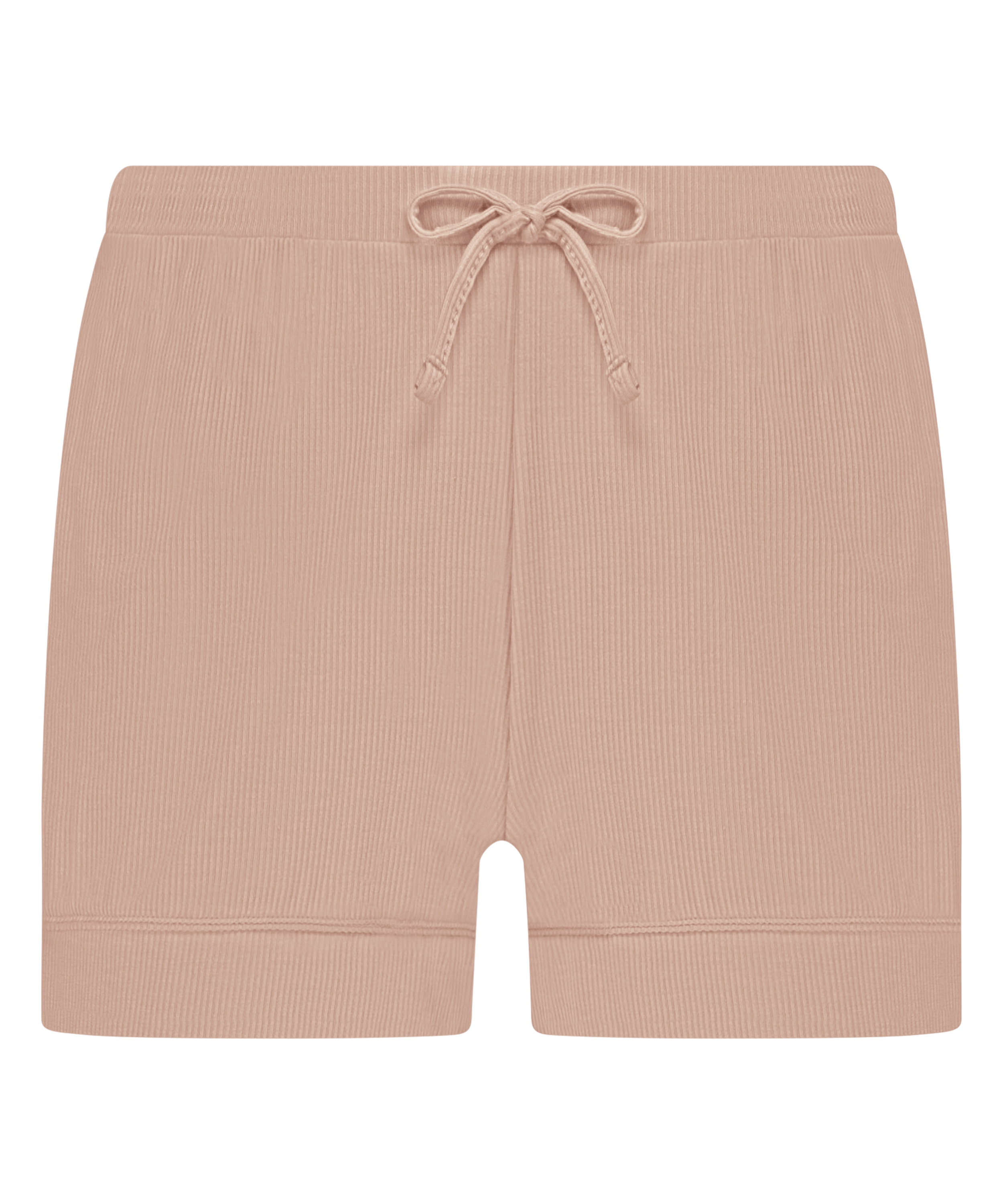 Essential-Shorts aus Ripp-Jersey, Beige, main