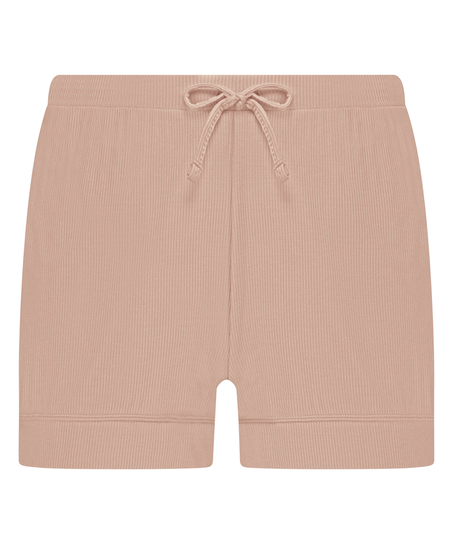 Essential-Shorts aus Ripp-Jersey, Beige