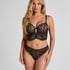 Soutien-gorge &agrave; armatures rembourr&eacute; longline Prina, Noir